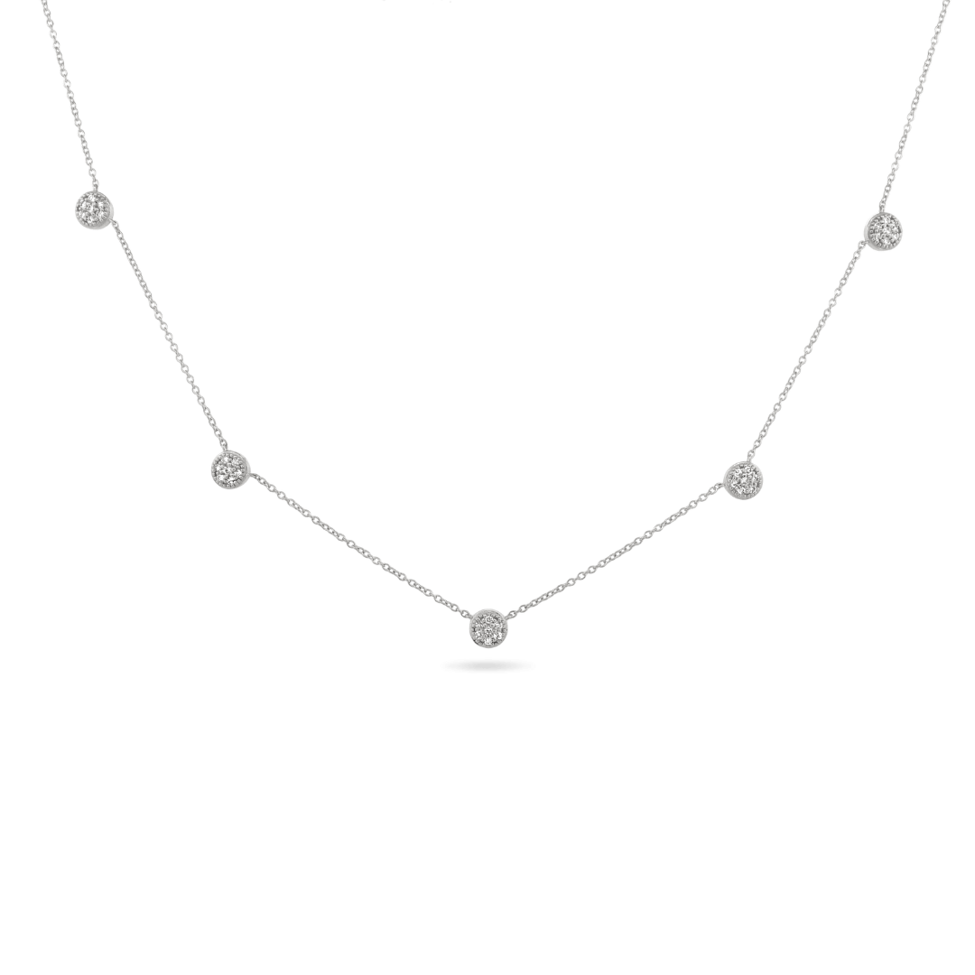 14K Nova Diamond Necklace Necklaces IceLink-CAL 14K White Gold  